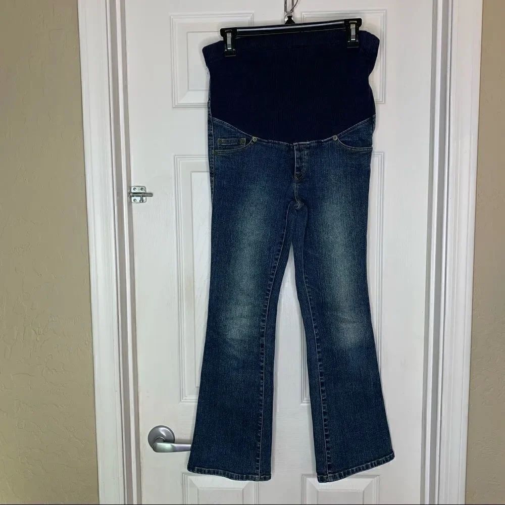 Angleiebe Maternity Jeans Full Belly Panel Size 7